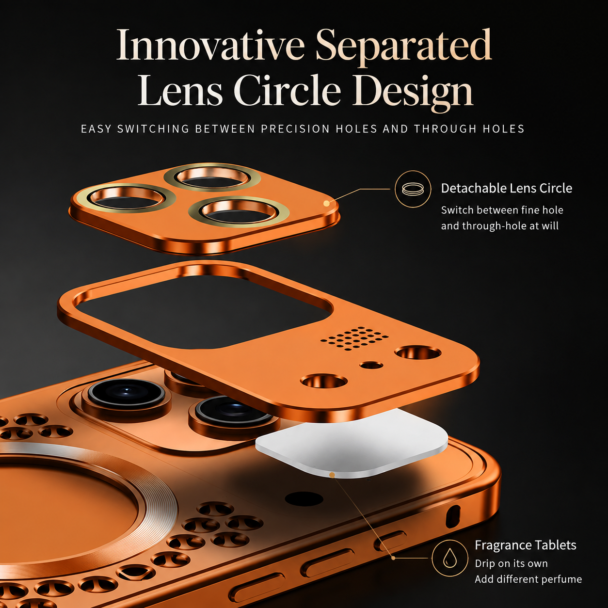 Premium iPhone Case Magnetic Protective Cover Aluminum Alloy Frame Shockproof Anti Fall Heat Dissipation Camera Lens Guard Slim Metal Bumper Design
