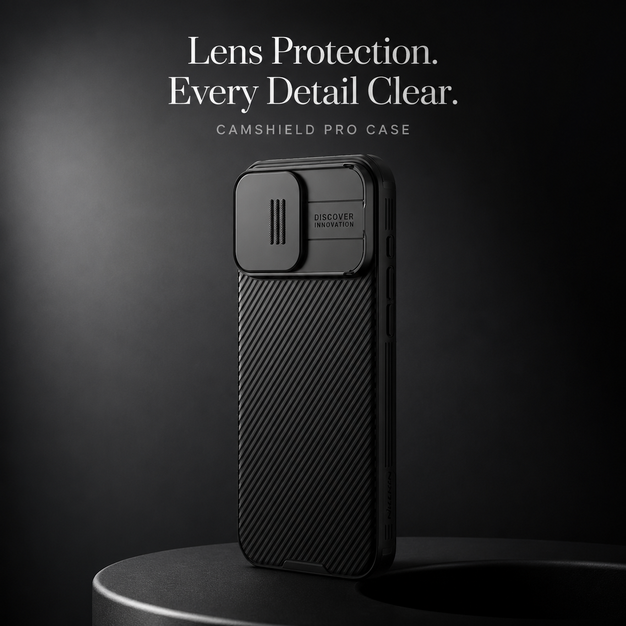 Premium iPhone Case Magnetic Protective Cover Sliding Camera Lens Protection Shockproof Anti Scratch Rugged CamShield Pro PC TPU Anti Slip Full Coverage