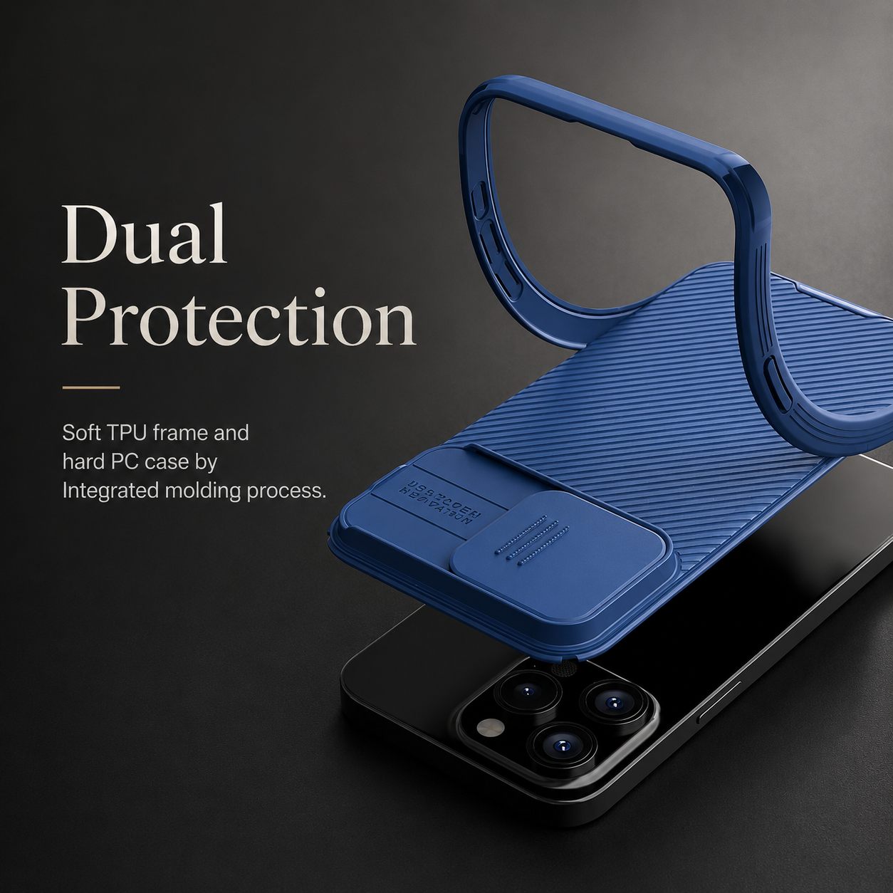 Premium iPhone Case Magnetic Protective Cover Sliding Camera Lens Protection Shockproof Anti Scratch Rugged CamShield Pro PC TPU Anti Slip Full Coverage
