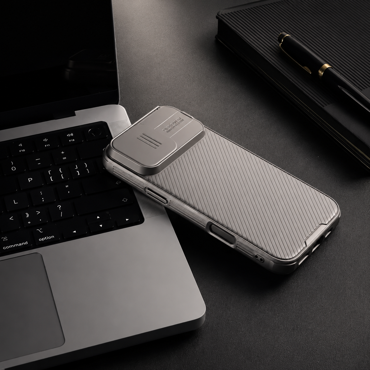 Premium iPhone Case Magnetic Protective Cover Sliding Camera Lens Protection Shockproof Anti Scratch Rugged CamShield Pro PC TPU Anti Slip Full Coverage