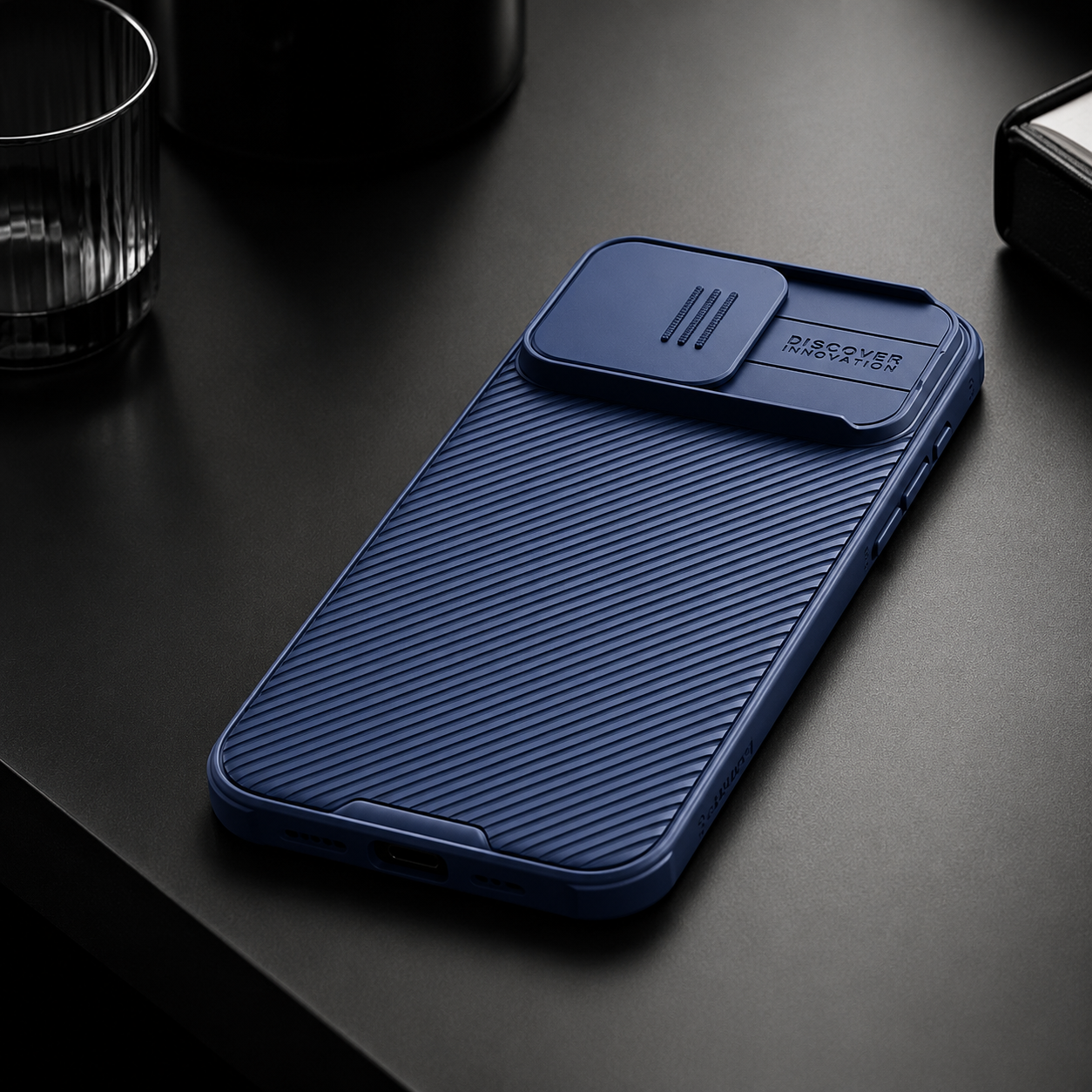 Premium iPhone Case Magnetic Protective Cover Sliding Camera Lens Protection Shockproof Anti Scratch Rugged CamShield Pro PC TPU Anti Slip Full Coverage