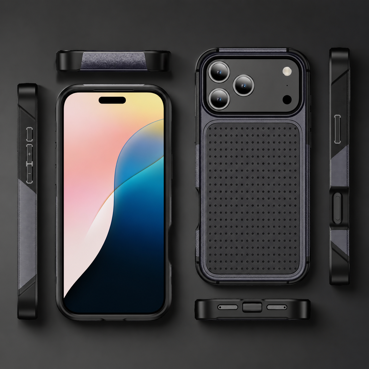Premium iPhone Case Magnetic Protective Wallet Cover Shockproof Rugged Armor Camera Lens Protection Built In Stand Non Slip Full Coverage