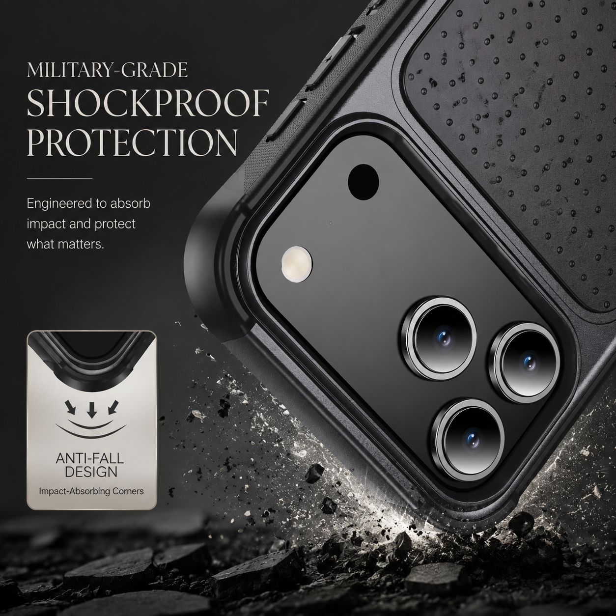 Premium iPhone Case Magnetic Protective Wallet Cover Shockproof Rugged Armor Camera Lens Protection Built In Stand Non Slip Full Coverage