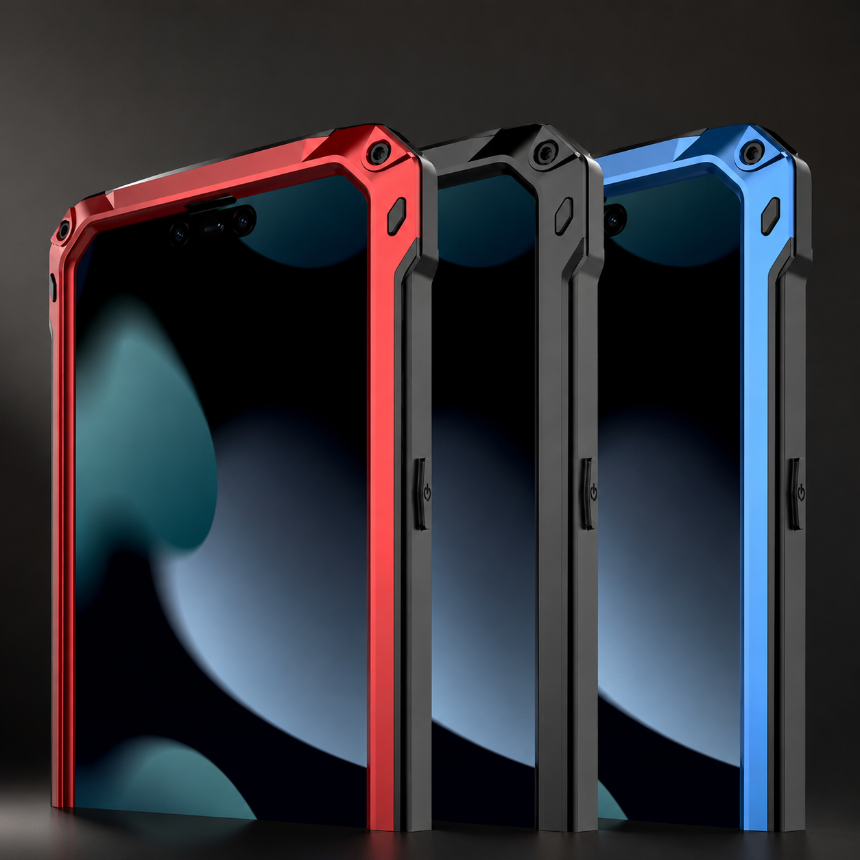 Premium iPhone Case Protective Cover Built In Screen Protector Sliding Camera Guard Shockproof Military Grade Kickstand Non Slip Full Coverage