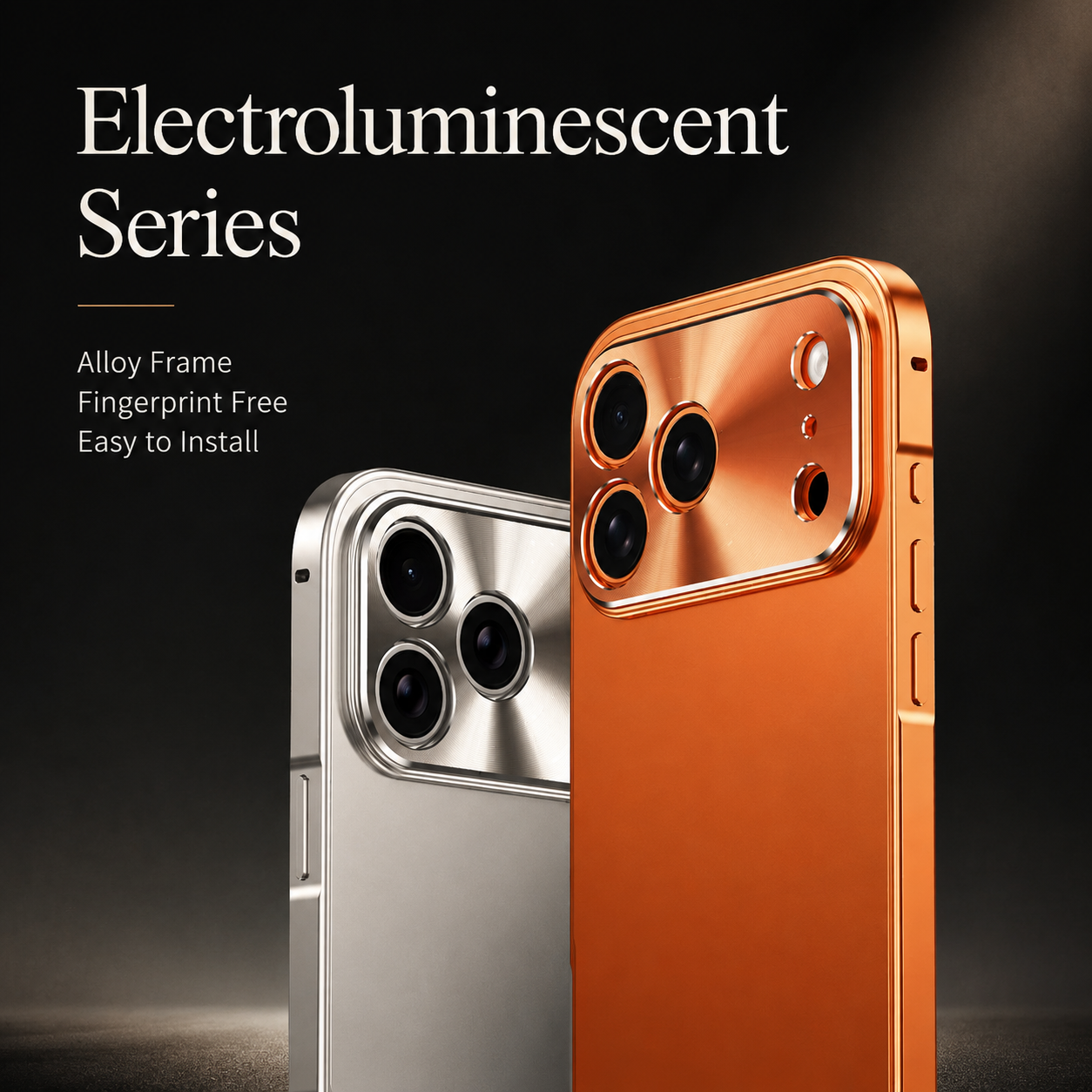 Premium iPhone Case Protective Cover Camera Lens Protection Shockproof Anti Scratch Ultra Thin Aluminum Alloy Frame Frosted Matte Hard Back Full Coverage