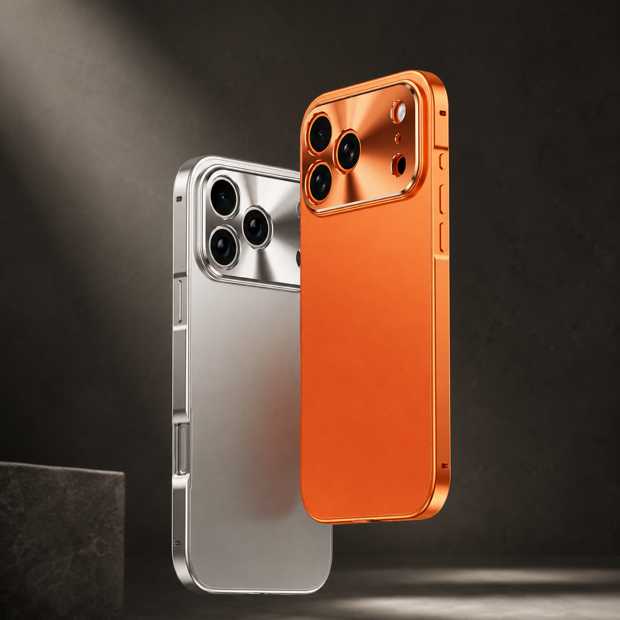 Premium iPhone Case Protective Cover Camera Lens Protection Shockproof Anti Scratch Ultra Thin Aluminum Alloy Frame Frosted Matte Hard Back Full Coverage