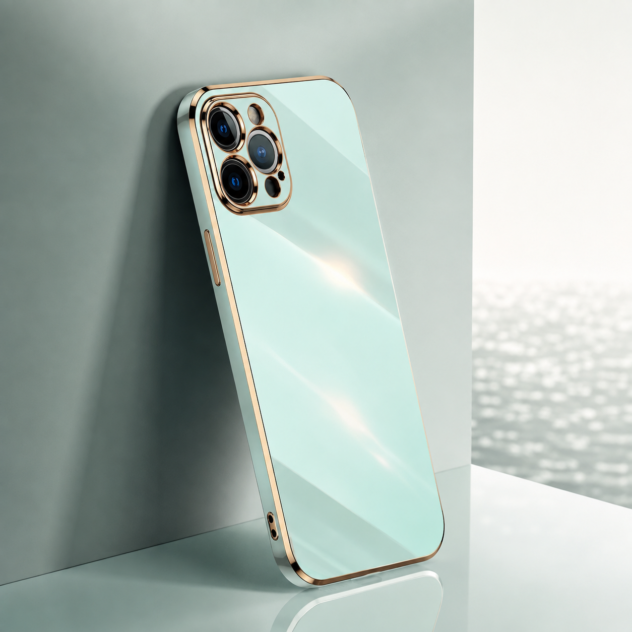 Premium iPhone Case Protective Cover Camera Lens Protection Soft Silicone Plated Frame Anti Fingerprint Anti Scratch Slim Lightweight Full Coverage