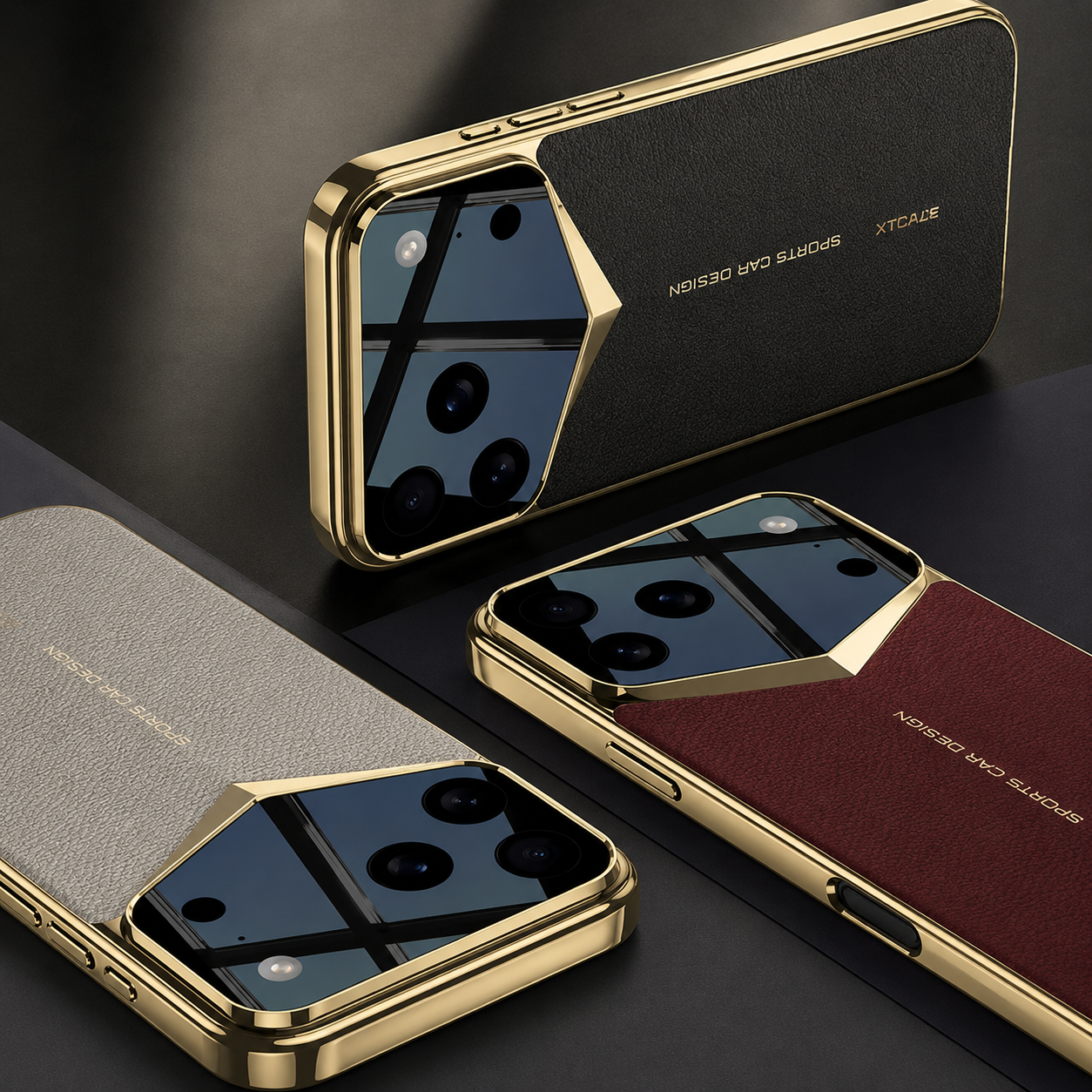 Premium iPhone Case Protective Cover Camera Lens Protection Ultra Thin Leather Shockproof Anti Fingerprint Anti Scratch Lightweight Full Coverage