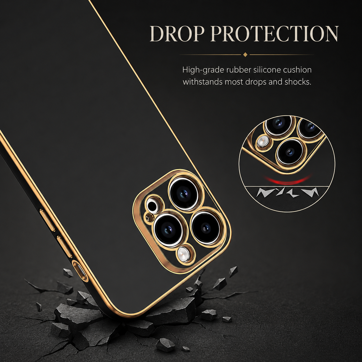 Premium iPhone Case Silicone Soft Glossy Shockproof Protective Cover Solid Color Slim Durable Scratch Resistant Stylish Design