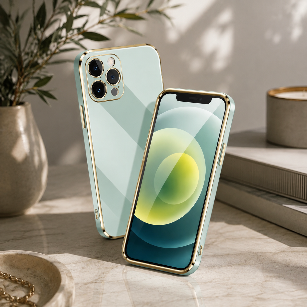 Premium iPhone Case Solid Color Plating Silicone Cover MagSafe Compatible Shockproof Magnetic Protective Case Camera Lens Screen Protection Ultra Thin Full Coverage Design
