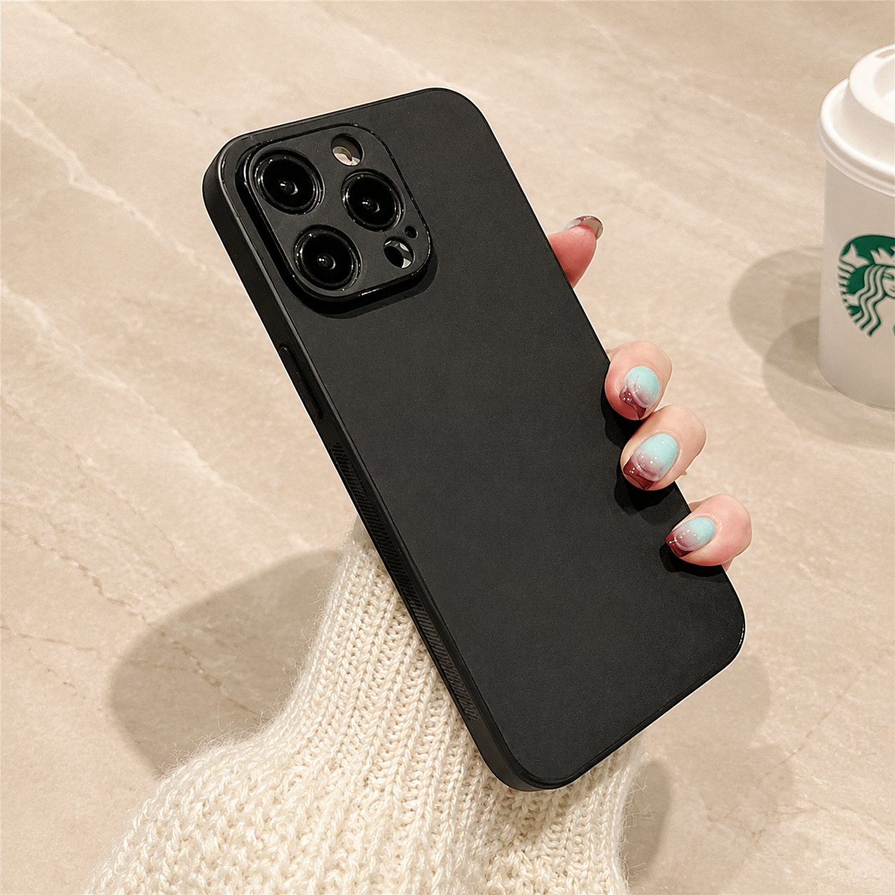 Premium iPhone Case Suede Leather Cover with Soft Silicone Edges Shockproof Camera Lens Protection Anti Scratch Non Slip Ultra Thin Slim Protective Design