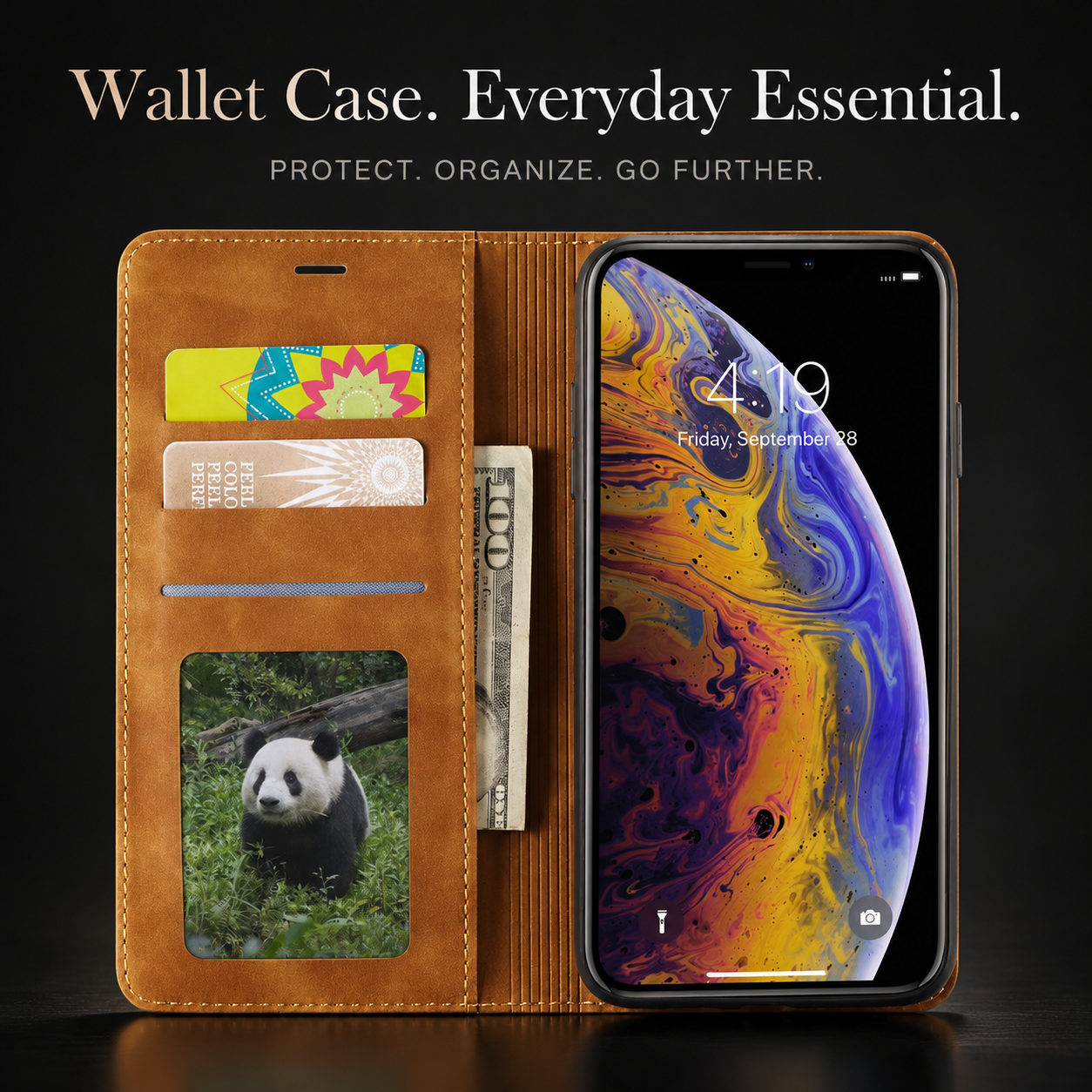 Premium iPhone Case Suede Leather Wallet Flip Cover Magnetic Closure Card Holder Shockproof Protective Cover Slim Luxury Design
