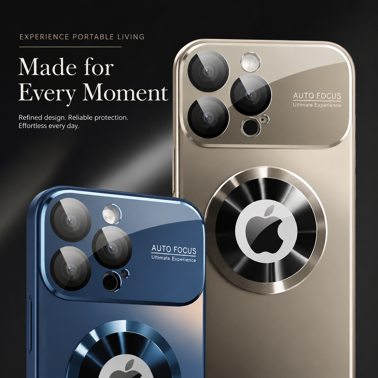 Premium iPhone Case Titanium MagSafe Compatible Magnetic Cover Glass Camera Lens Protection Shockproof Anti Fingerprint Anti Scratch Half Wrapped Design