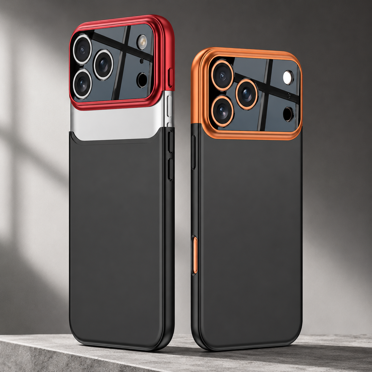 Premium iPhone Case Two Tone Spliced Slim Hard Shell Protective Cover Camera Lens Protection Anti Fingerprint Anti Scratch Non Slip Full Coverage 2. Product Description