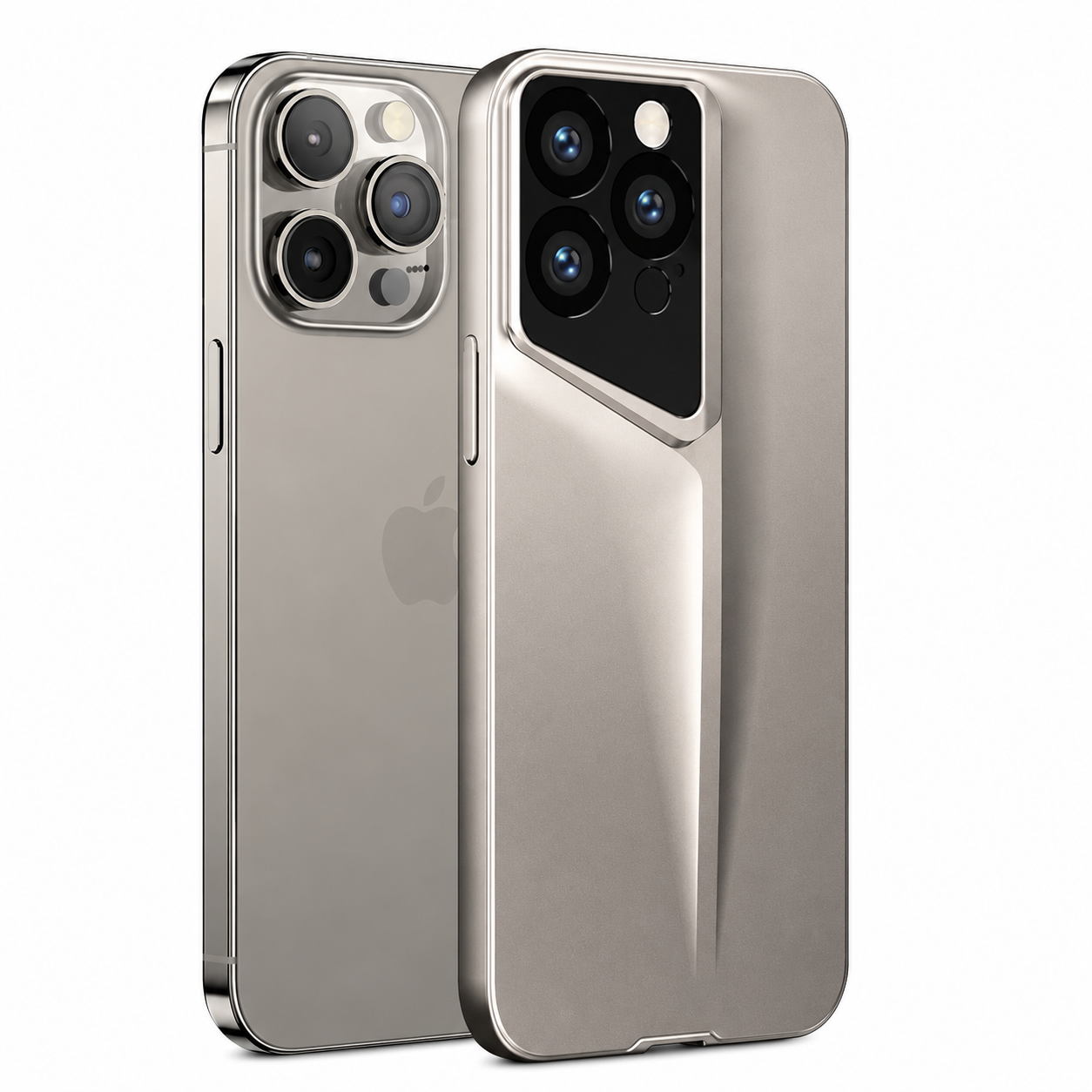 Premium iPhone Case Ultra Thin Blade Shockproof Protective Cover Titanium Style Slim Hard Shell Camera Lens Protection Anti Scratch Full Coverage
