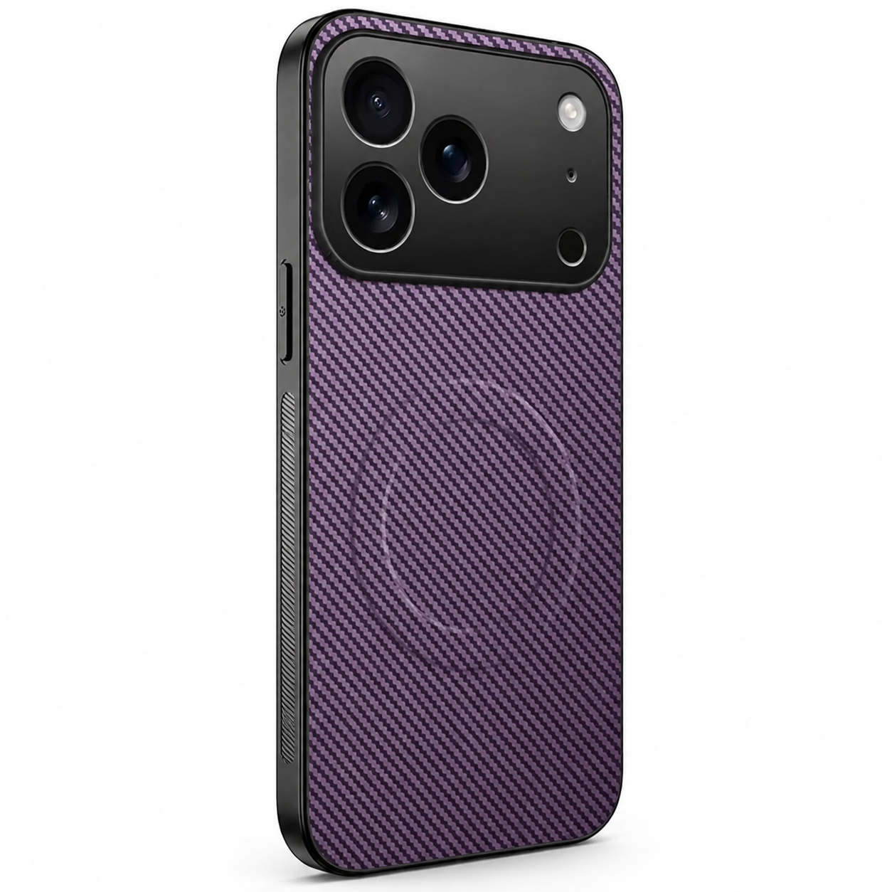 Premium iPhone Case Ultra Thin Carbon Fiber Magnetic Protective Cover Shockproof Wireless Charging Compatible Scratch Resistant Slim Full Coverage