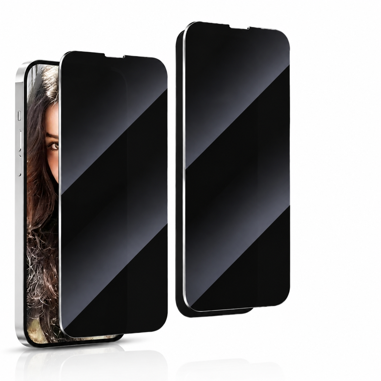 Premium iPhone Privacy Screen Protector Tempered Glass Anti Spy Full Coverage HD Clear Anti Fingerprint Scratch Resistant Ultra Thin Case Friendly