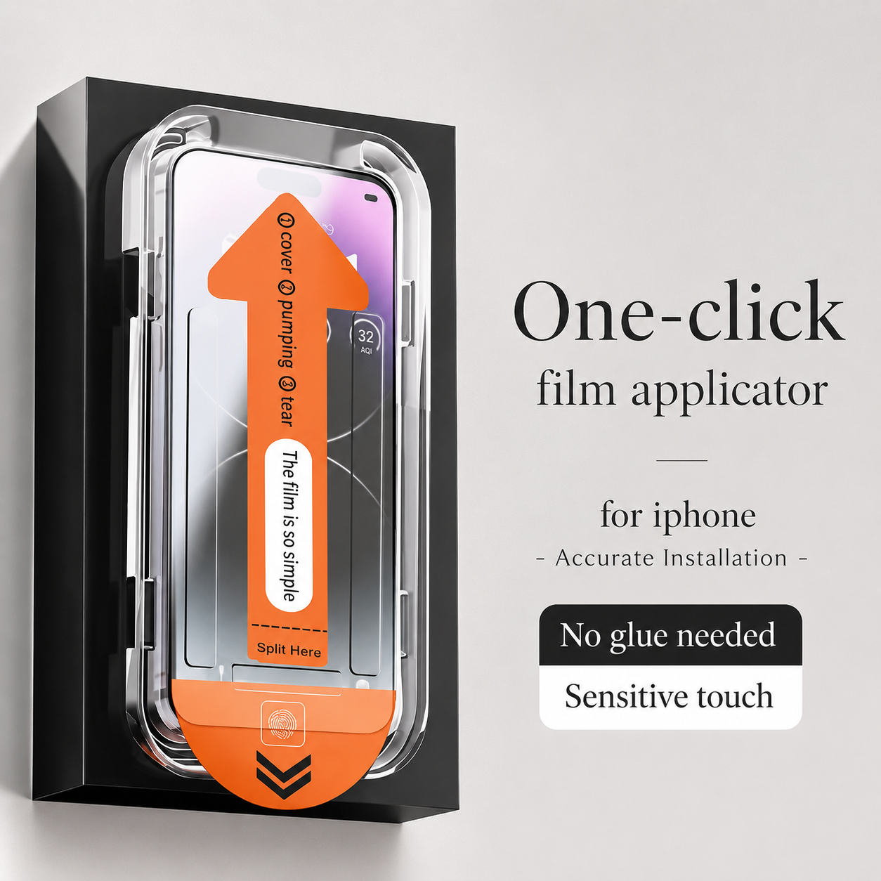 Premium iPhone Screen Protector Tempered Glass HD Clear Anti Fingerprint Scratch Resistant Bubble Free Shatterproof Ultra Thin Case Friendly