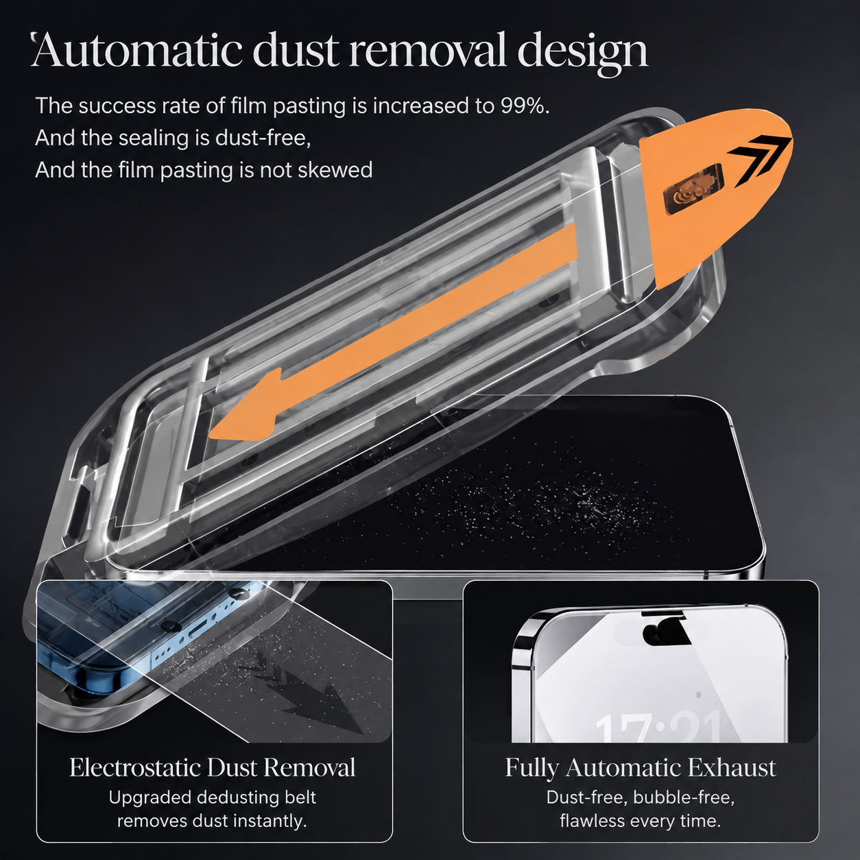 Premium iPhone Screen Protector Tempered Glass HD Clear Anti Fingerprint Scratch Resistant Bubble Free Shatterproof Ultra Thin Case Friendly