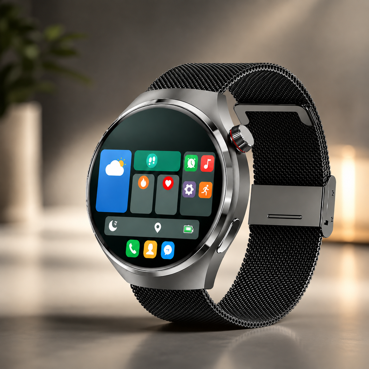Premium AMOLED GPS Smart Watch 1.46 Inch HD Smartwatch Bluetooth Calling Fitness Tracker Heart Rate Sleep Monitor Wireless Charging NFC Compatible with iPhone