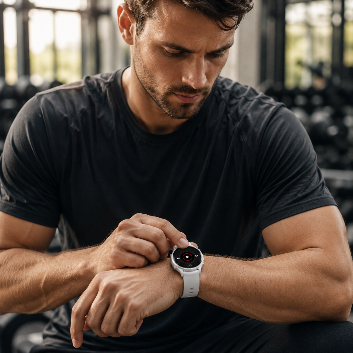 Premium AMOLED GPS Smart Watch 1.46 Inch HD Smartwatch Bluetooth Calling Fitness Tracker Heart Rate Sleep Monitor Wireless Charging NFC Compatible with iPhone