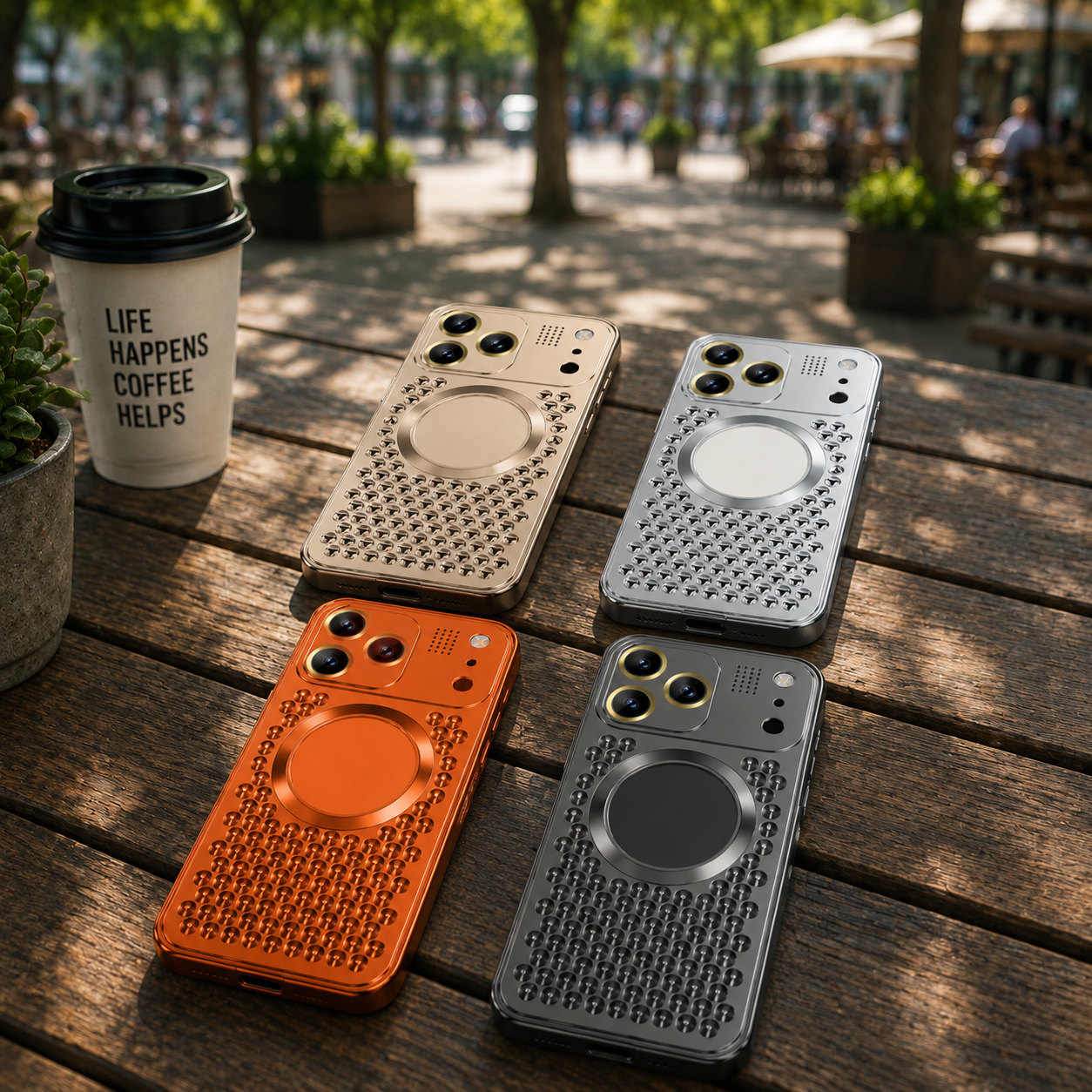 Premium Luxury iPhone Case Aluminum Alloy Magnetic Cover Heat Dissipation Metal Frame Camera Lens Guard Anti Fall Protective Durable Design Build