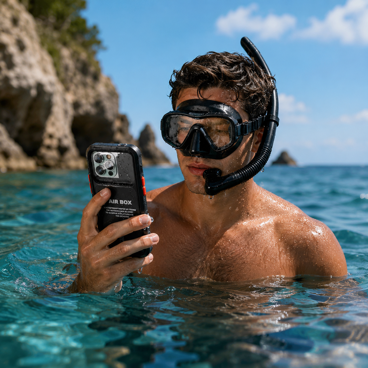 Premium Luxury iPhone Case IP68 Waterproof Cover Full Body Sealed Shockproof Dustproof Protective Outdoor Design Heavy Duty Durable Finish Style