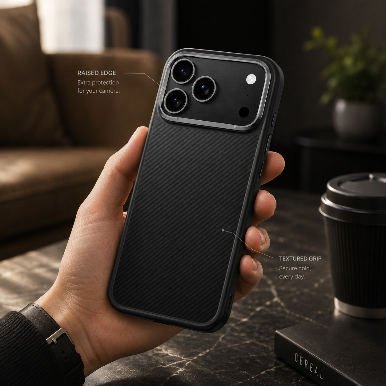Premium Luxury iPhone Case MagSafe Compatible 600D Kevlar Aramid Fiber Cover Magnetic Shockproof Half Wrapped Anti Fingerprint Protective Durable Design