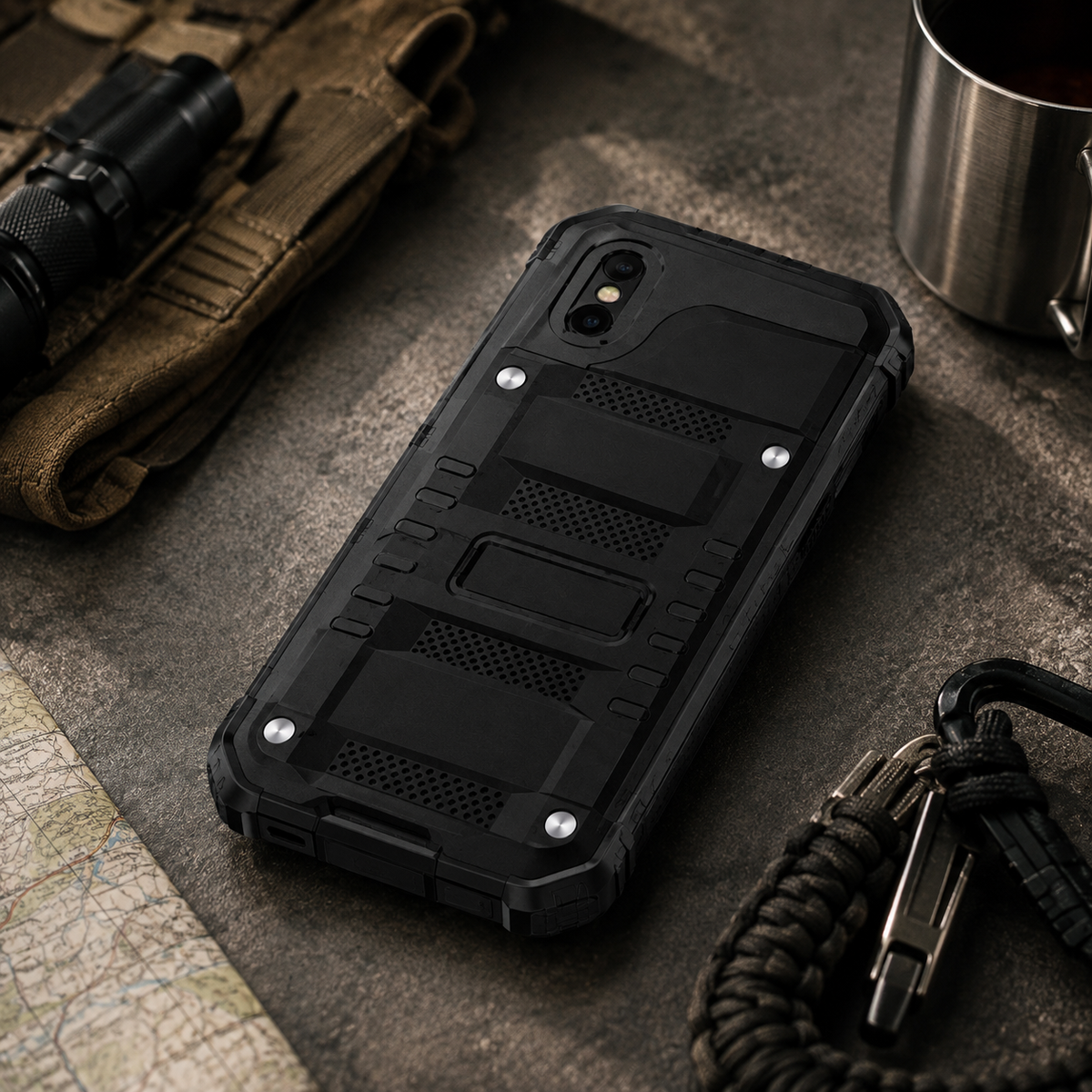 Premium Luxury iPhone Case MagSafe Compatible IP68 Waterproof Aluminum Armor Cover Shockproof Full Body Protection Camera Lens Guard Rugged Design Finish