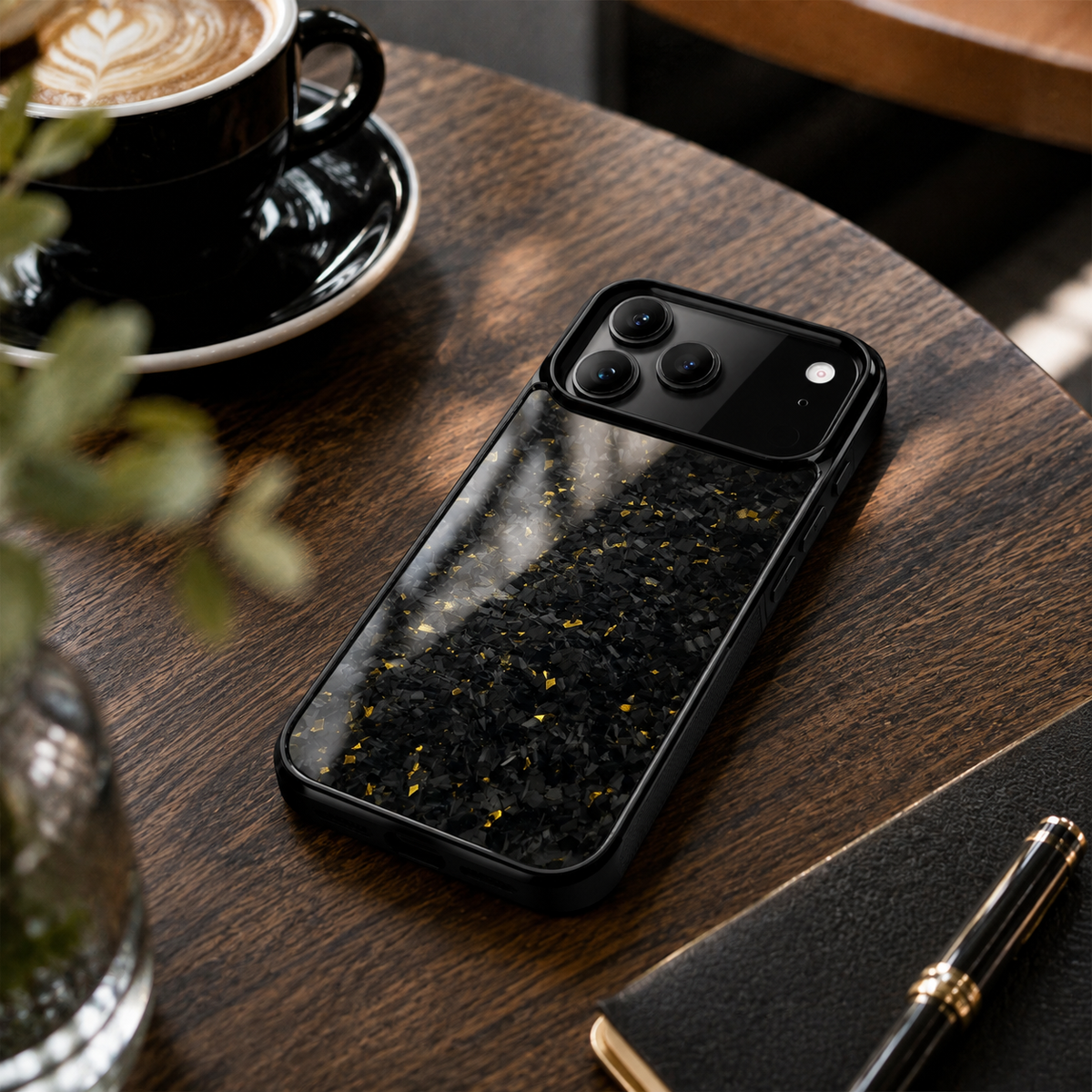 Premium Luxury iPhone Case MagSafe Compatible Real Forged Carbon Fiber Cover Shockproof Full Coverage TPU Hybrid Non Slip Durable Protective Design