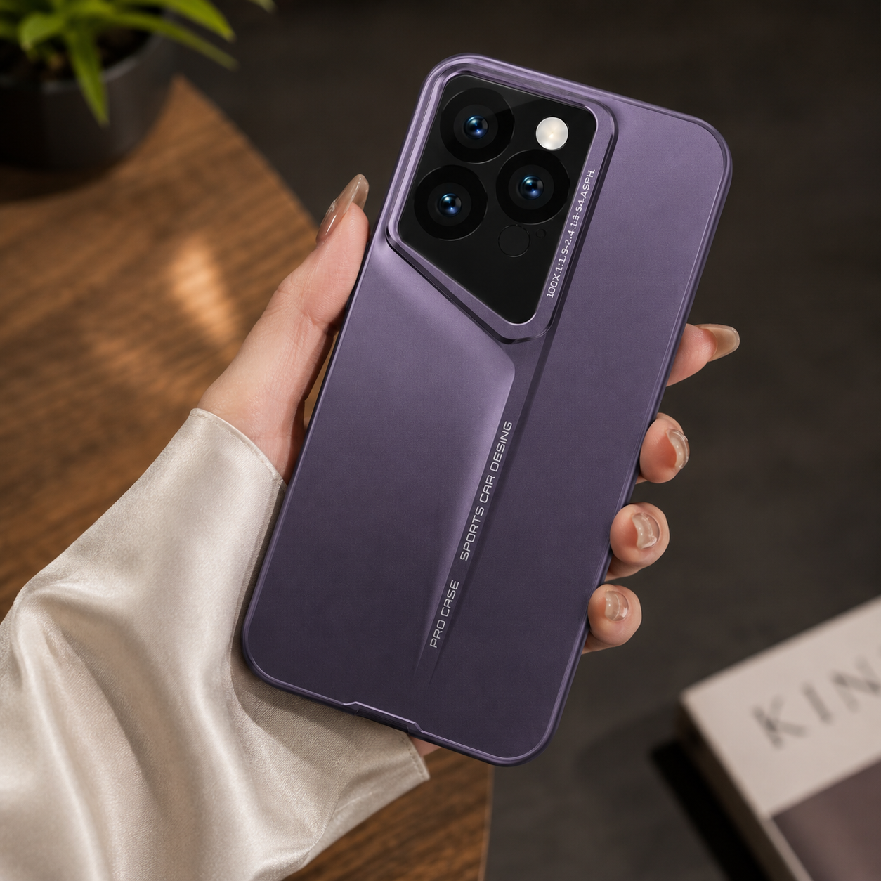 Premium Luxury iPhone Case MagSafe Compatible Ultra Thin Matte Blade Texture Hard PC Cover Frosted Lens Protection Shockproof Lightweight Protective Design