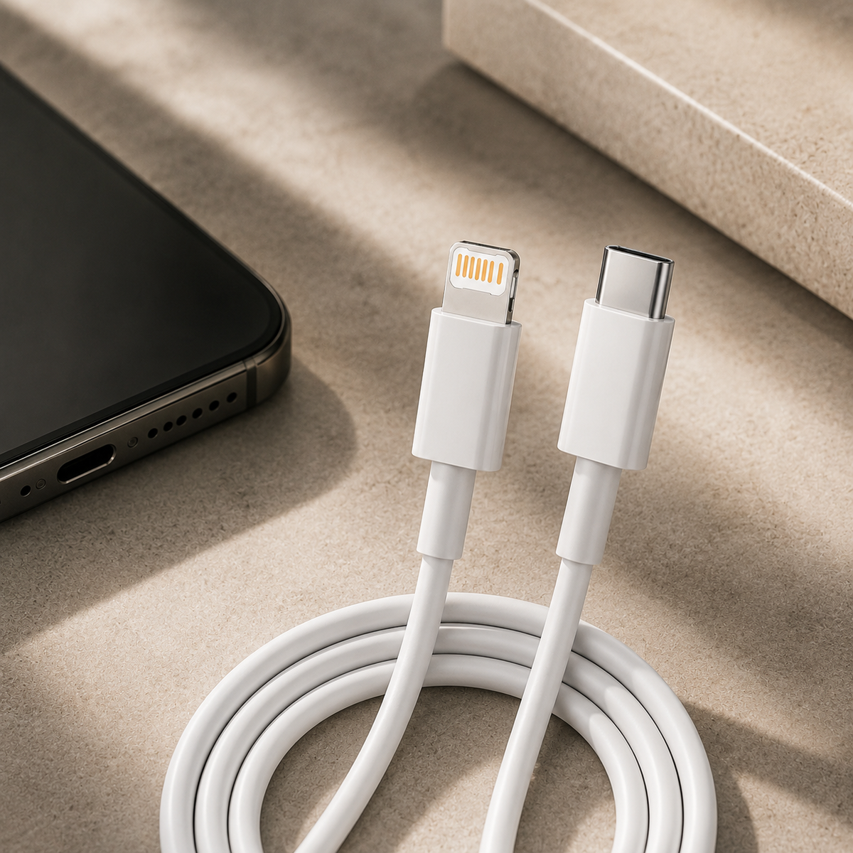 Premium USB C PD Fast Charging Cable 35W 2.4A Data Sync Charging Cord Durable TPE TPU Fast Charge Cable Reliable Power Compatible with iPhone