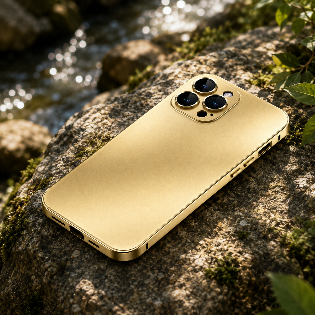 Premium iPhone Case Aluminum Metal Frame Shockproof Protective Cover PC Back Camera Lens Protection Wireless Charging Compatible Slim Luxury Design