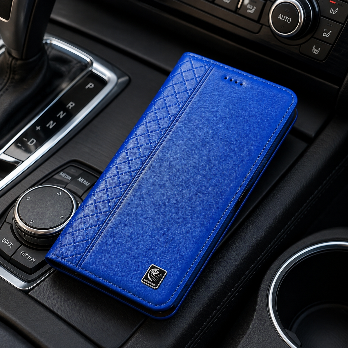 Premium iPhone Case Genuine Nappa Leather Wallet Flip Cover Card Holder Magnetic Closure Stand Function Shockproof Protective Business Design
