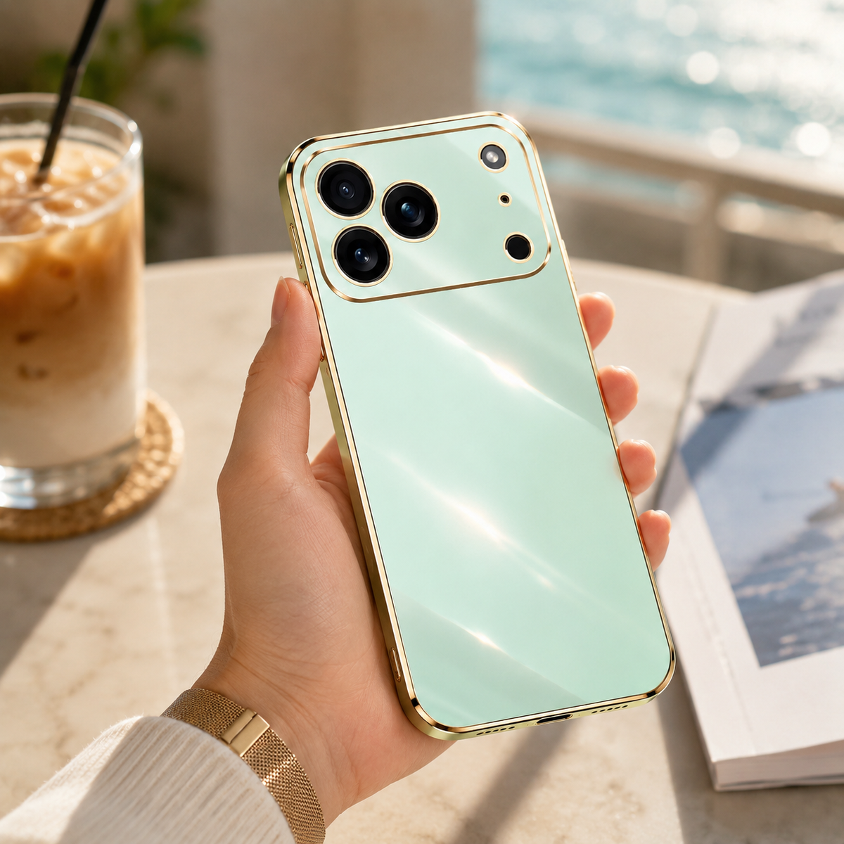 Premium iPhone Case Liquid Silicone Shockproof Protective Cover Anti Fingerprint Anti Scratch Soft Touch Bumper Full Coverage Slim Design