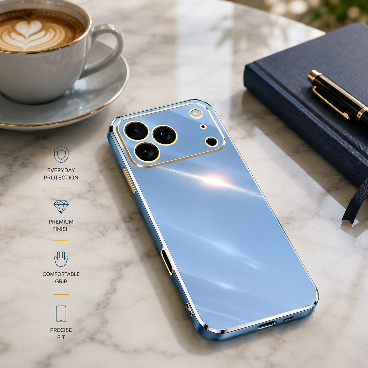 Premium iPhone Case Liquid Silicone Shockproof Protective Cover Anti Fingerprint Anti Scratch Soft Touch Bumper Full Coverage Slim Design