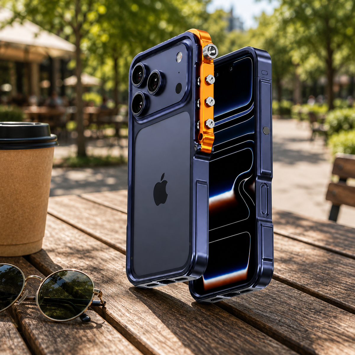 Premium iPhone Case MagSafe Compatible Aluminum Alloy Bumper Protective Cover Shockproof Heat Dissipation Camera Lens Protection Slim Metal Frame Design