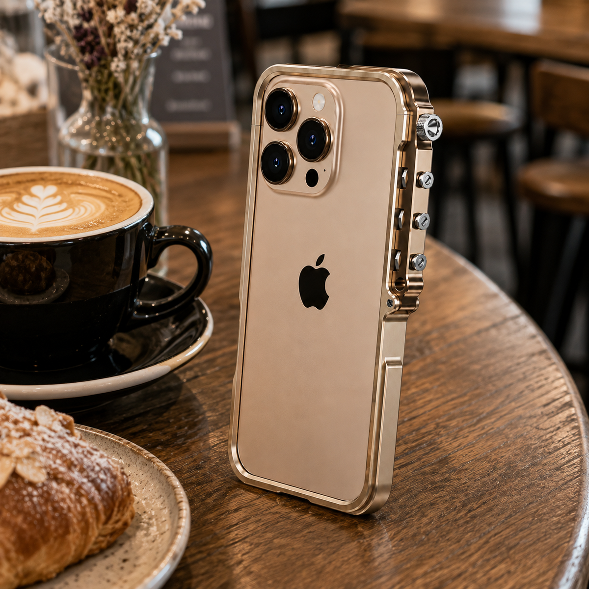Premium iPhone Case MagSafe Compatible Aluminum Alloy Bumper Protective Cover Shockproof Heat Dissipation Camera Lens Protection Slim Metal Frame Design