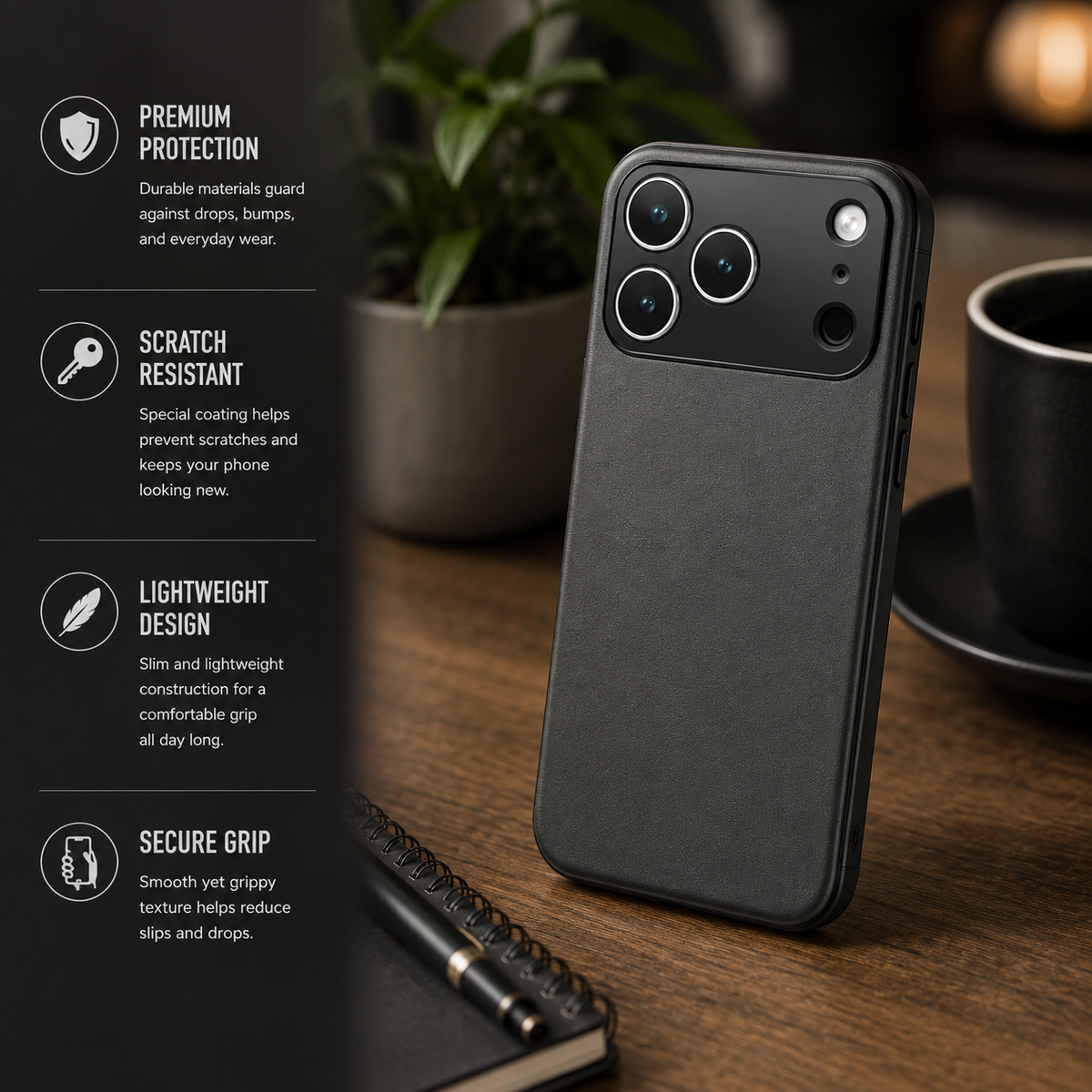 Premium iPhone Case MagSafe Compatible Magnetic Car Holder Shockproof Protective Cover Anti Fingerprint Slim Full Coverage Camera Lens Protection