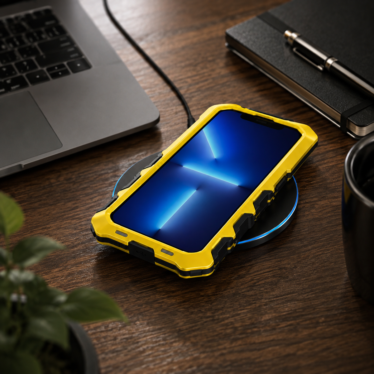 Premium iPhone Case MagSafe Compatible Metal Bumper Protective Cover Shockproof Rugged Anti Slip Lightweight Edge Protection Durable Frame Design