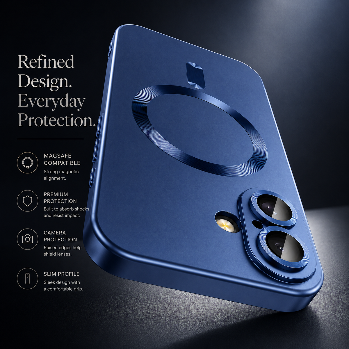 Premium iPhone Case MagSafe Compatible Silicone Protective Cover Full Coverage Shockproof Camera Protection Anti Fingerprint Matte Non Slip Slim Design
