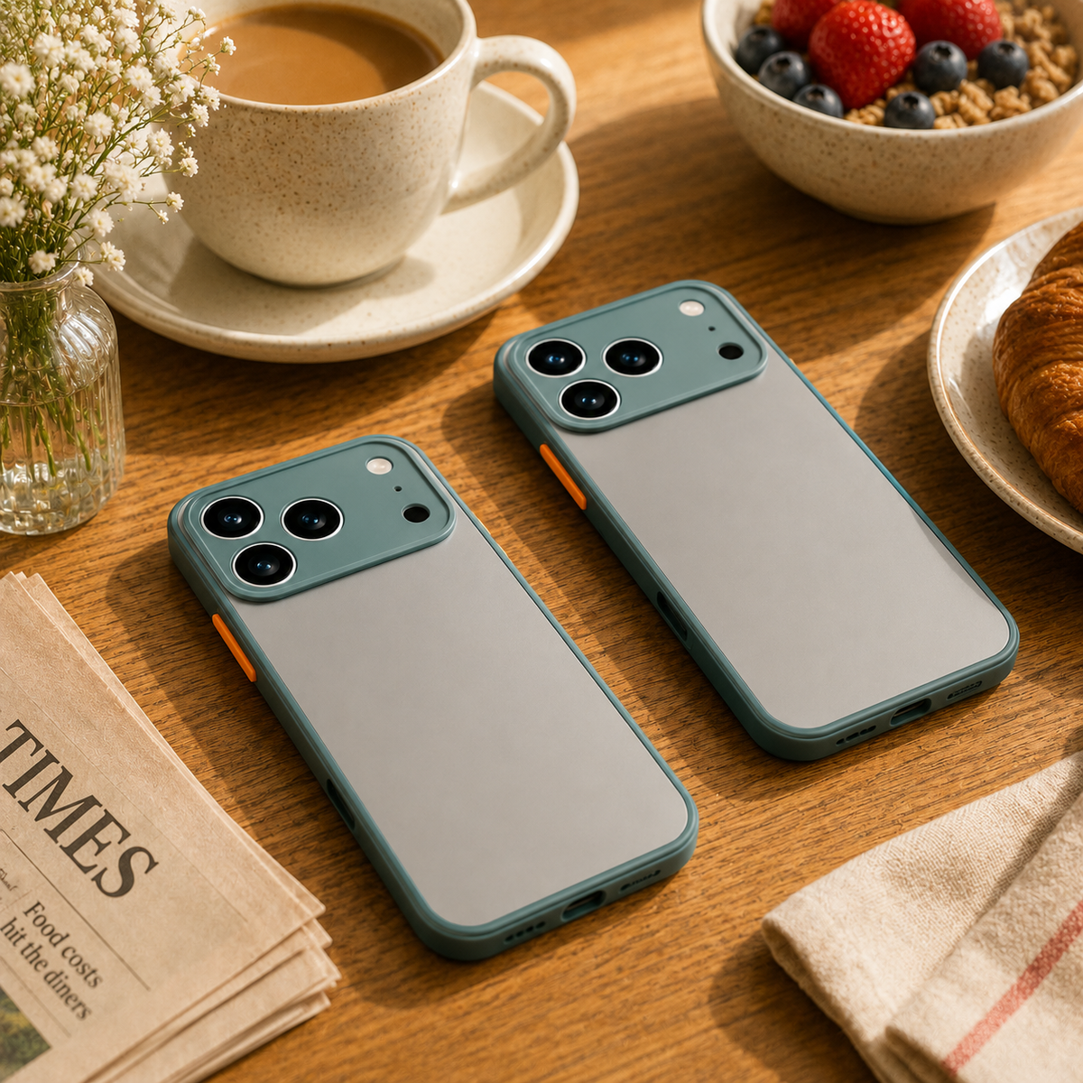 Premium iPhone Case MagSafe Compatible Translucent Matte Armor Cover Shockproof TPU PC Bumper Camera Lens Protection Slim Design