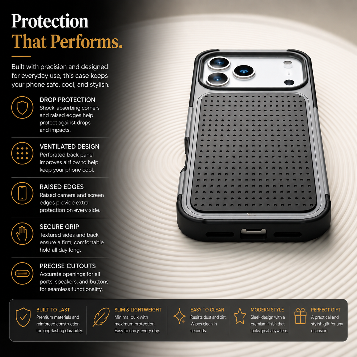 Premium iPhone Case Magnetic Protective Wallet Cover Shockproof Rugged Armor Camera Lens Protection Built In Stand Non Slip Full Coverage