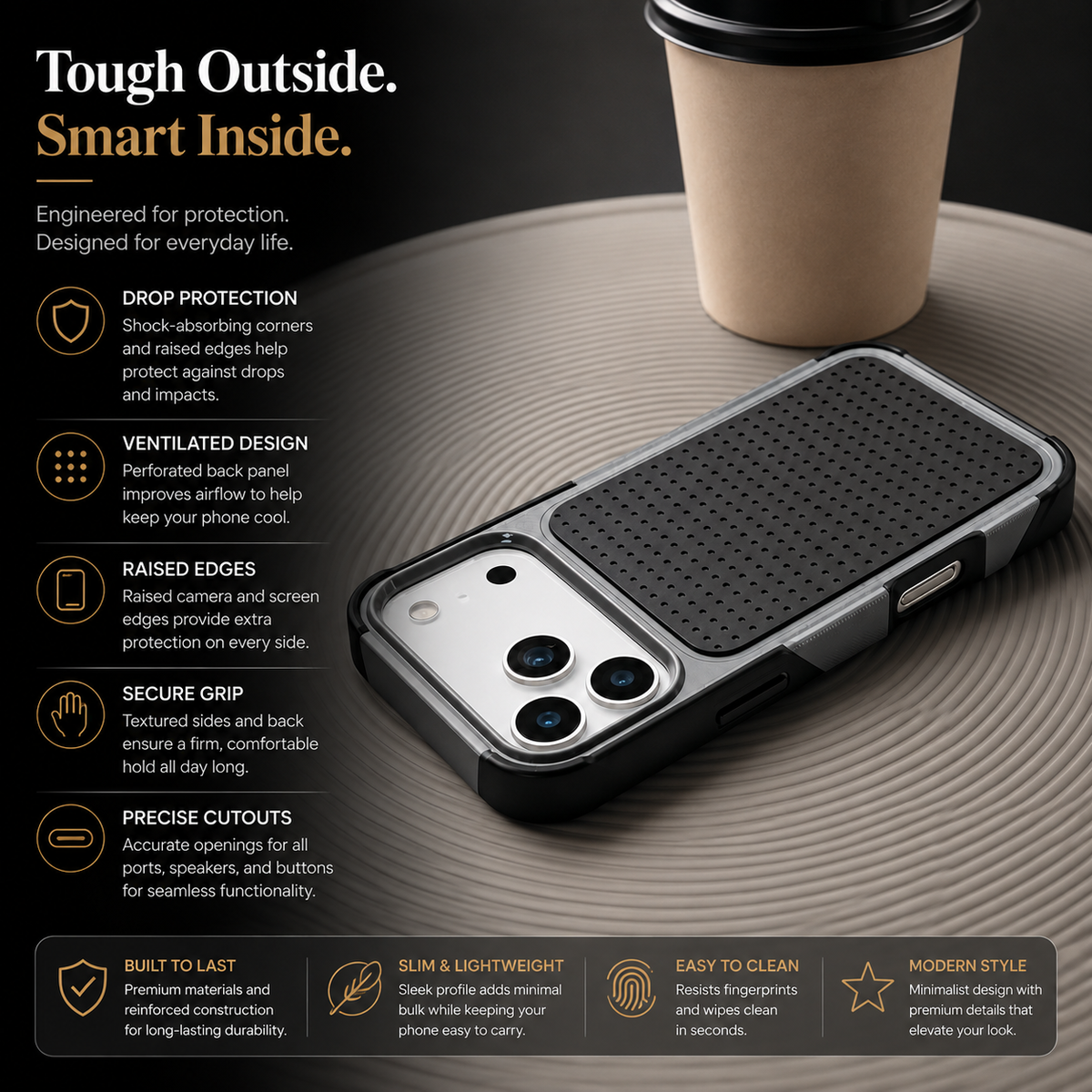 Premium iPhone Case Magnetic Protective Wallet Cover Shockproof Rugged Armor Camera Lens Protection Built In Stand Non Slip Full Coverage