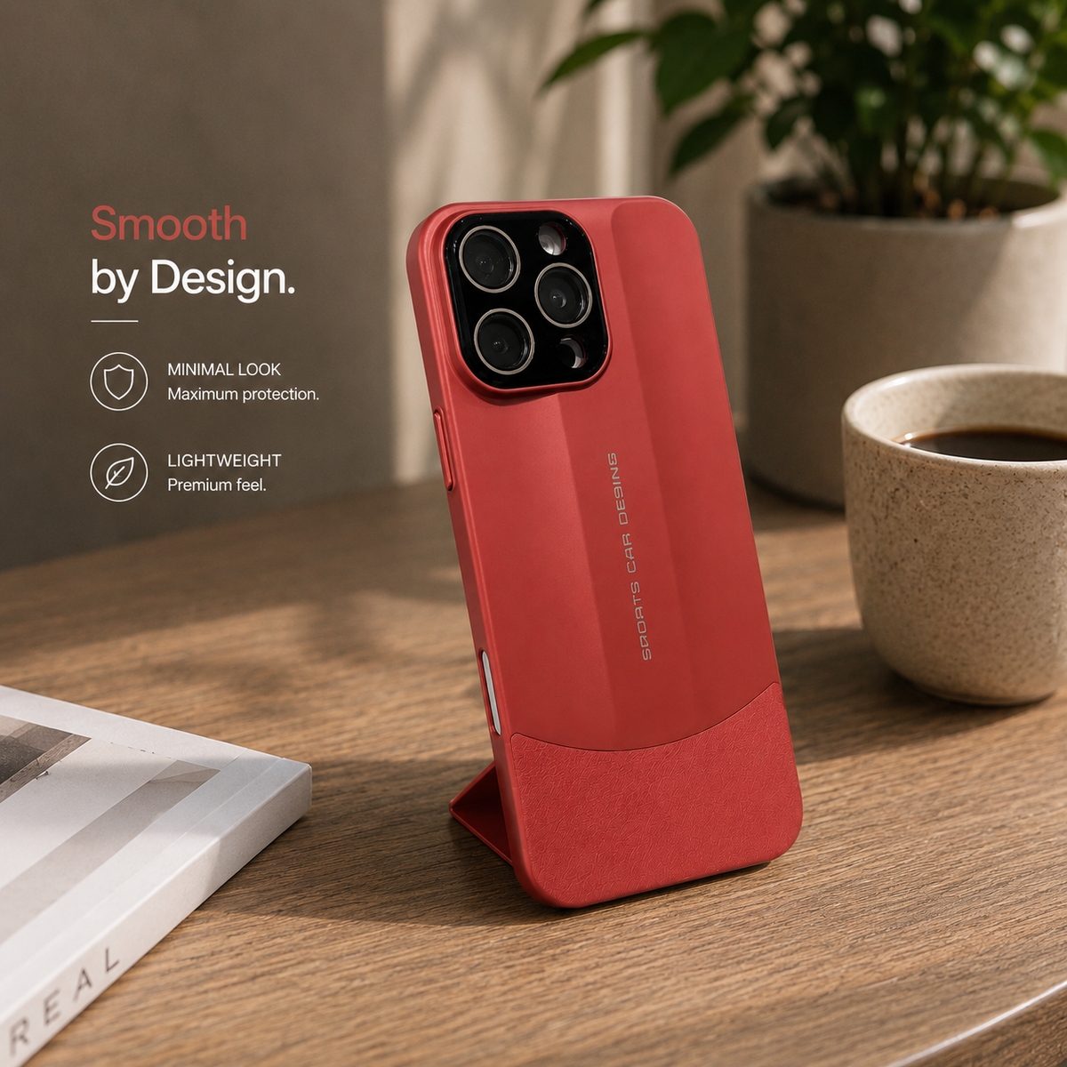 Premium iPhone Case Matte Leather Protective Cover Camera Lens Protection Anti Scratch Anti Fingerprint Slim Hard Back Non Slip Full Coverage