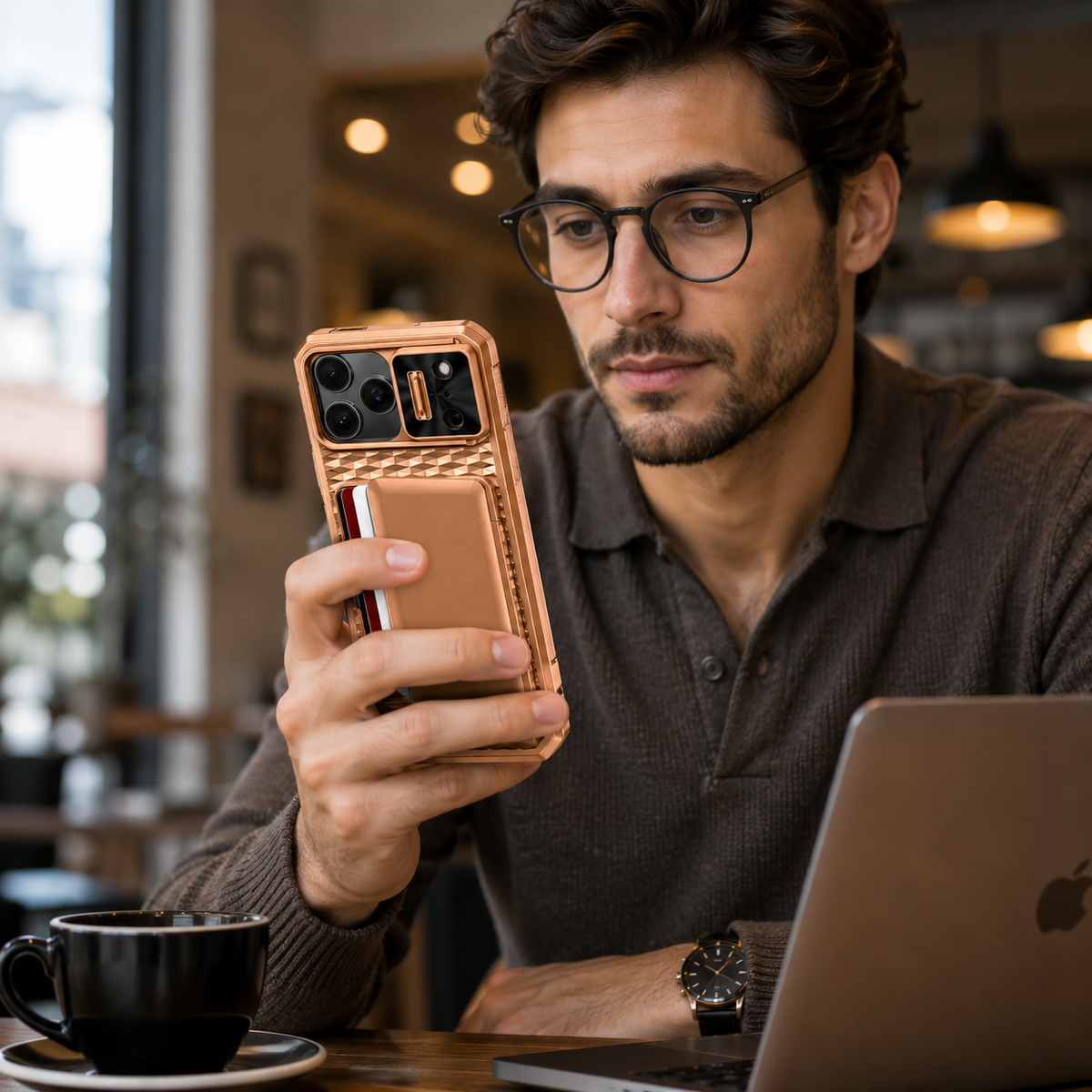 Premium iPhone Case Wallet Card Holder Sliding Camera Cover Shockproof Dual Layer Heavy Duty Protective Cover Stand Full Coverage Anti Scratch Design