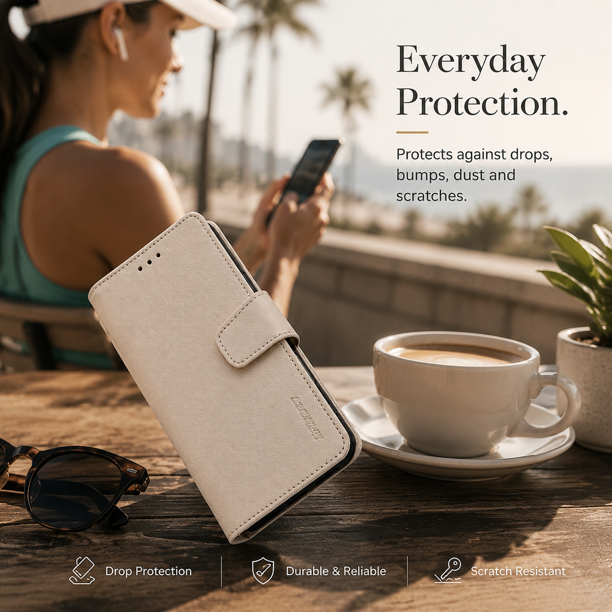 Premium iPhone Case MagSafe Compatible PU Leather Wallet Cover Magnetic Shockproof Protective Case Card Holder Anti Scratch Full Coverage Slim Design