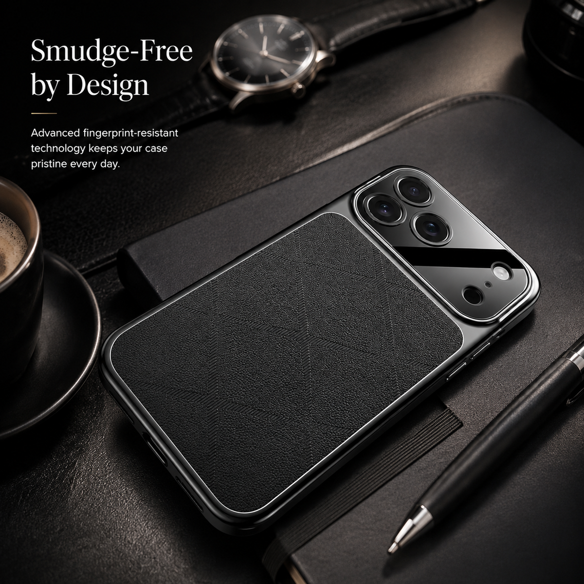 Premium iPhone Case Luxury Leather Frame Plating Protective Cover Shockproof Bumper Camera Lens Protection Anti Scratch Slim Full Coverage