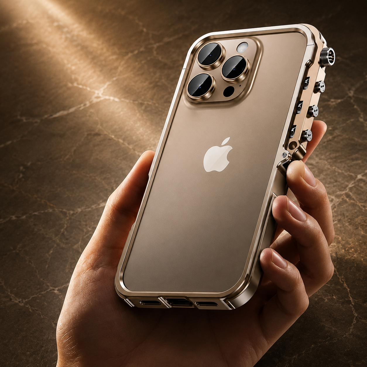 Premium Aluminum Alloy iPhone Case 360° Armor Frame Metal Bumper Shockproof Protective Cover Slim Durable Mechanical Design