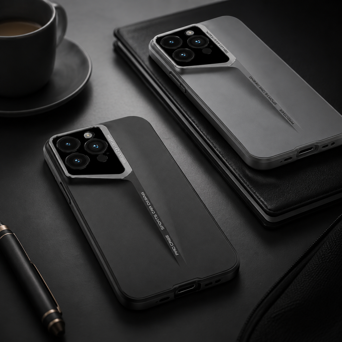 Premium iPhone Case Ultra Thin Blade Shockproof Protective Cover Titanium Style Slim Hard Shell Camera Lens Protection Anti Scratch Full Coverage